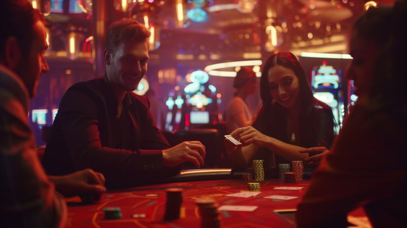 မြန်မာ player များ fish slot Live Casino တွင် Baccarat ကစားနေသောပုံ